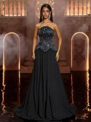 Shein Fekete Maxi Boleró Ruha Szett S06 fgz S