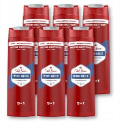 Old Spice Whitewater Férfi tusfürdő és sampon 3az1ben, 6 x 400ml (23232323)