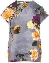 TED BAKER Top Diloe Floral Printed Scuba Tunic 285677 dk-grey
