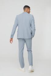 Boohooman szürke elegáns fodros nadrág B16 stílus W30