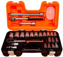 Bahco Dugókulcs készlet 1/2" S240 24db 10-32mm ötvözött acél racsnis 60T matt (S240,)