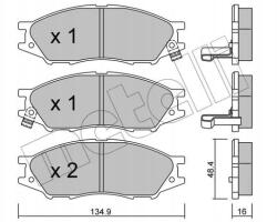 Metelli Fékbetét. nissan Almera II 02-06 22-0810-0/MET
