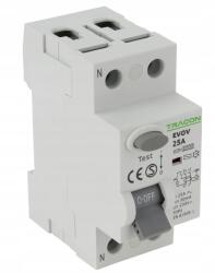 TRACON Differenciál-áramvédő kapcsoló, 2 pólusú, 40A, 6kA, Ac EVOV2P4003 (EVOV2P4003)