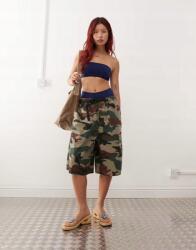 Monki Sötétkék Bikini Felső bandeau B03 ujs L