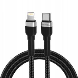 Wozinsky kábel WNBCL2 Lightning Usb-c Pd 30W 2 m fekete (5907769308765)