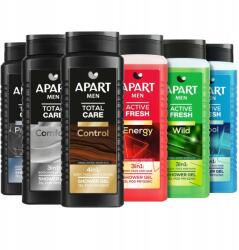Apart férfi tusfürdő 3az1ben és 4in1 Test, Arc, Haj és Szakáll 6x 500ml (5900931044270)