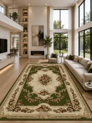 LOTOS Covor Lotos 574-310, Marime 50 x 80 cm, Verde, Inaltime Fir 8 mm, Antialergic, Polipropilena, Living, Dormitor, Sufragerie, Birou Covor