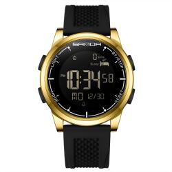 SANDA Ceas bărbătesc SANDA FU-41858 - Auriu / Negru KP41858 Ceas