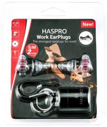 Haspro Dopuri de urechi pentru lucru - transparente, din silicon Work Haspro (2 perechi, S/M)