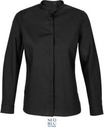 Neoblu 3787 BART WOMEN / Cămașă poplin cu mânecă lungă pentru femei - negru intens L (243787n1103)