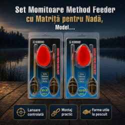 FOXMAG24 Set Momitoare Method Feeder cu Matriță pentru Nadă, Model 130202 (FOX386286)
