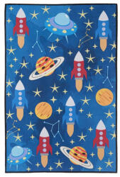 Home Covor copii Home, design Cosmos, Anti-alunecare, Poliester/Bumbac, 60x90cm, Multicolor Covor