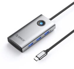 ORICO PW11 6in1 USB-C Docking Station 3x USB-A 3.0 1x USB-C 3.0 1x USB-C PD 100 W 1x HDMI 4K 30Hz - Gray (ORICO-PW11-6P-GY-EP) - forit
