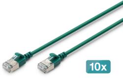 ASSMANN Patch Cord Digitus by Assmann DK-1632-A-030S-G-10, F/FTP, CAT6a, 3 m, Green, 10 bucati (DK-1632-A-030S-G-10)