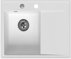 FERRO Mosogatótálca, Ferro Stampo mosogatótálca csepegtetővel, fehér, balos DRGS-L/50/60WH