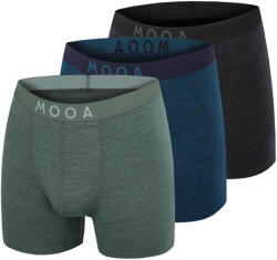 MOOA MerinoSilk 4in 3-pack férfi boxer M / kevertek