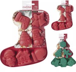 Gastro La Cucina karácsonyi szilikon sütőforma, különböző motívumok
