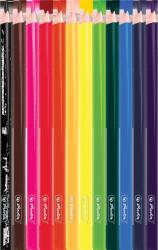Herlitz Creioane colorate triunghiulare 3mm set24 tava plastic (9498520)