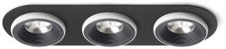 Rendl light studio süllyesztett mennyezeti lámpa sharm r iii fekete fehér r14577 (R14577)