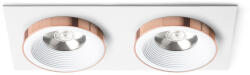 Rendl light studio süllyesztett mennyezeti lámpa sharm sq ii fehér réz r13255 (R13255)