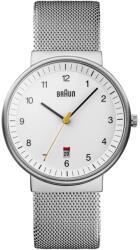 Braun Ceas analogic pentru barbati Braun BN0032WHSLMHG, cadran alb, bratara din otel, 40mm (24242444) Ceas