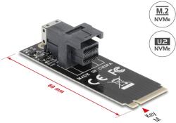 Delock Adapter, M. 2 aljzat M nyílással SFF-8643 NVMe 2260