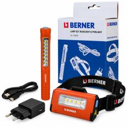 Berner Szerelőlámpa - Fejlámpa + Pen Light LED készlet - akkus - Berner (1007046)