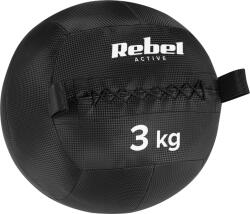 Rebel Fitness- és rehabilitációs gyógylabda, 3 kg, REBEL ACTIVE (RBA-3109-03)