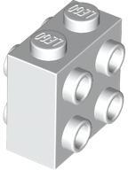 LEGO® Cărămidă modificată 1 x 2 x 1 2/3 cu knoburi pe ambele feţe (6544445)