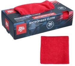 Dirt Devil Mikroszálas Autós Törlőkendő 30x30 cm Piros 20 db-os Csomag Tisztítókendő Polírozókendő