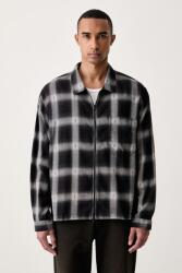 Vans cămașă pentru bărbați din bumbac Larkspur Zip Plaid 9BY2-KDMZP3_90A (VN000U57BLK1)