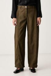 Pinko pantaloni wide leg pentru femei din imitație de piele 9BY2-SPDZ6N_19X (107710.A3MD)