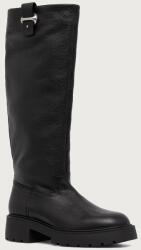 Calvin Klein cizme cu platformă pentru femei din piele CHUNKY HIGH BOOT LTH HDW 9BY2-OBDZ25_99X