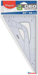 Maped Háromszög vonalzó, műanyag, 60°, 25 cm, MAPED "Geometric (IMA242626)