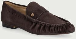 MICHAEL Michael Kors mocasini pentru femei din nubuck Jennings Ruched Loafer 9BY2-OBDW6A_89X