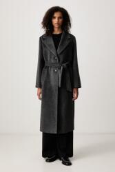Max Mara női kabát gyapjúval WKDBRONTE - szürke 38