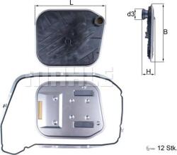 MAHLE HX 189 KIT - Filtru hidraulic, cutie de viteze automata - Filtru ulei cutie viteze AUDI A4 ALLROAD B8. A4 B8. A5. A6 ALLROAD C7. A6 C7. A7. A8 D4. Q5 2.0 - 6.3 06.08 - 09.18 - MAHLE-HX 189 KIT (MAHLEH