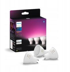 Philips Waca 3 darabos Led izzó szett GU10 4.2W 400lm 2000-6500K Rgb CRI80 I (929003666503)