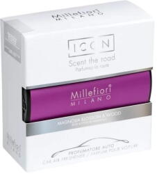 Millefiori Car Air Freshener PURPLE - MAGNOLIA BLOSSOM & WOOD MILLEFIORI (18CARVI1)