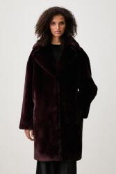 Stand Studio női műszőrme kabát Camille Cocoon Coat - burgundia 36