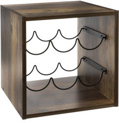 5five Simply Smart Bortartó Állvány fa 6 palack Loft 31 x 31 cm (173614)