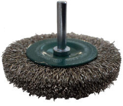 ABRABORO Száras körkefe K102 hullámos inox dróttal 100x6mm (0, 3mm huzalvastagság) (900599420110)