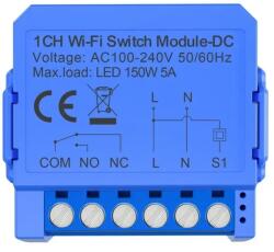 Avatto Releu inteligent WSM16-DC32V-1 Comutator WiFi 1CH Contact uscat (54001) - pcone