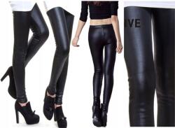  Bőrhatású leggings latex betéttel, csőnadrág, latex - allegro - 10 365 Ft