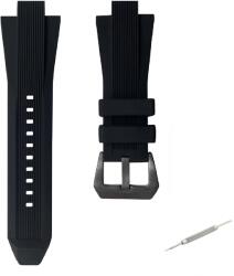  Fekete szilikon óraszíj 13x29mm Michael Kors MK8380/8356/8295/9020 órákhoz (CR033A)