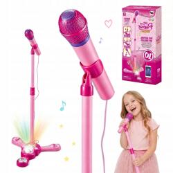  Mikrofon Karaoke Állvánnyal Gyerekeknek Rózsaszín Fény És Hang (6900581216217)
