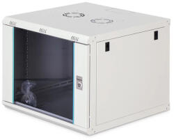 ASSMANN 9U 19" fali rack szekrény 600x600 mm, világosszürke, lapraszerelt (DN-37106)