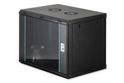 ASSMANN 9U 19" fali rack szekrény 600x450 mm, fekete, lapraszerelt (DN-37105)