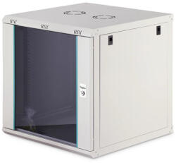 ASSMANN 12U 19" fali rack szekrény 600x600 mm, világosszürke, lapraszerelt (DN-37110)