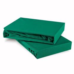  EMI sötétzöld 100% pamutjersey gumis lepedő, 200x220-as lap